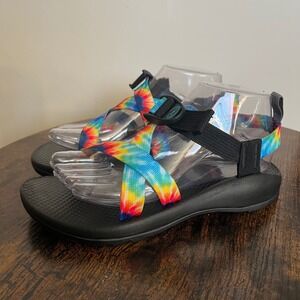 Kids Youth Chaco Sandals Z/1 Classic Rainbow Tie Dye Size 6